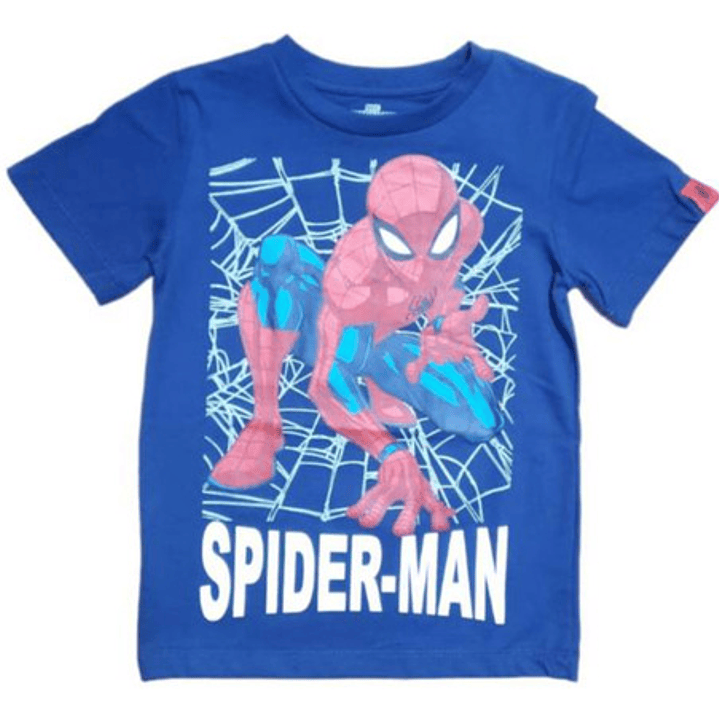 Polera Spiderman Action Azul 3