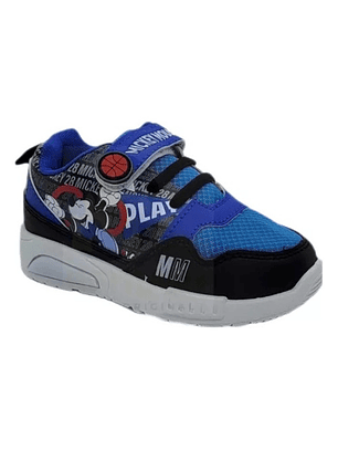 Zapatillas Disney Mickey Mouse Con Luces Azul