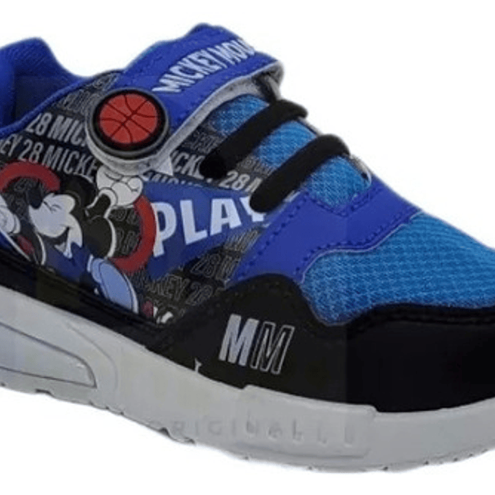 Zapatillas Disney Mickey Mouse Con Luces Azul 1