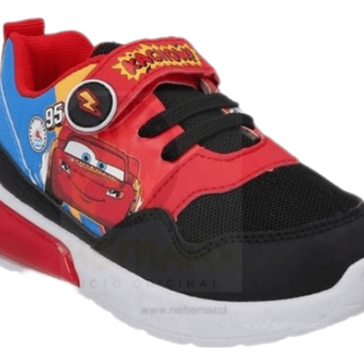 Zapatillas Disney Cars Con Luces Rojo 3