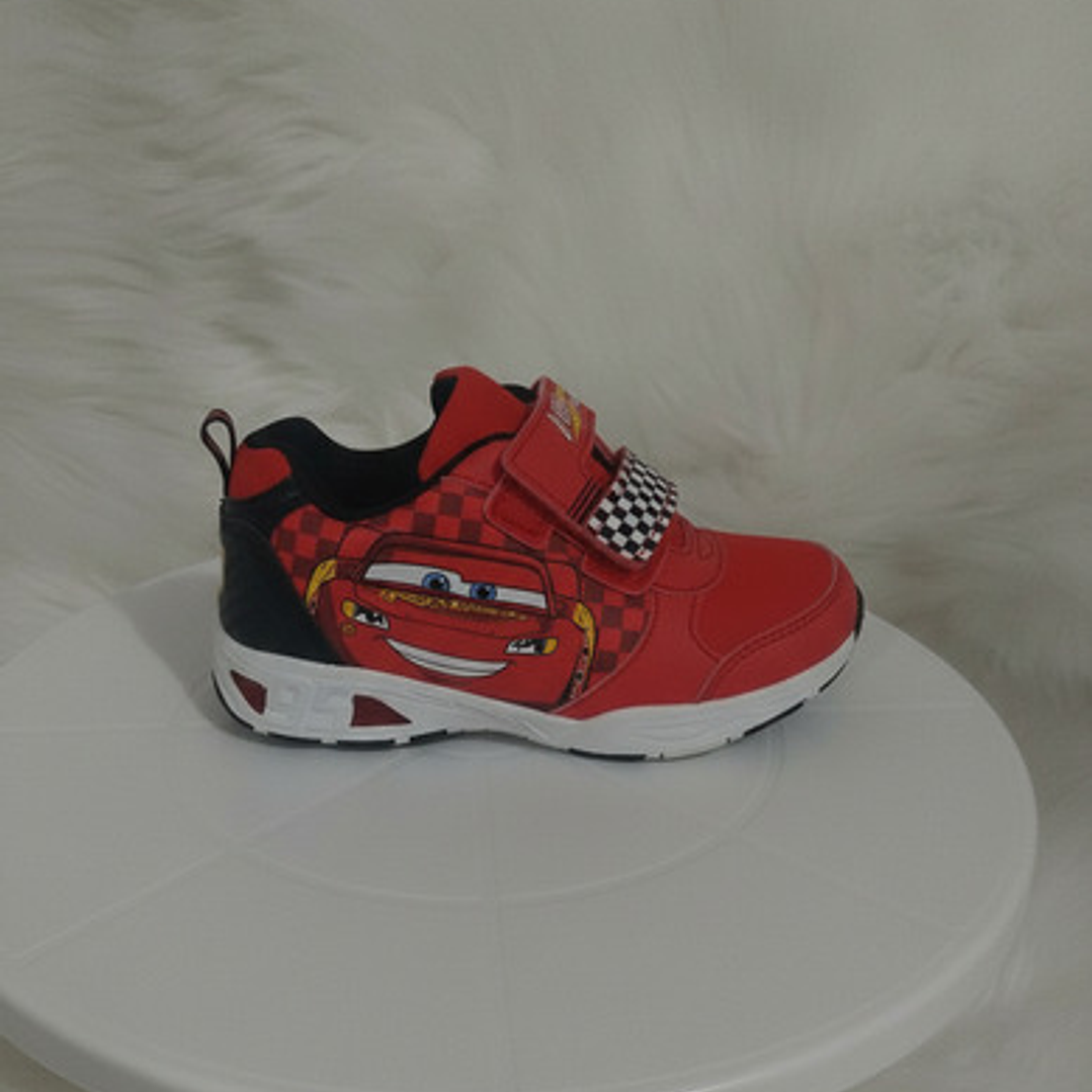 Zapatillas Disney Cars Con Luces Rojo 8