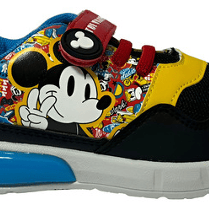 Zapatillas Disney Mickey Mouse Con Luces Bicolor 3