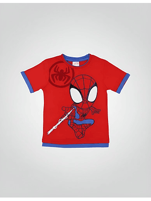 Polera Spiderman Baby Rojo
