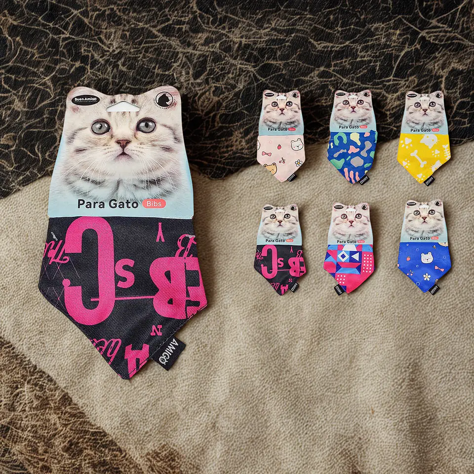 Pañuelos Estilo Bandana para Gatos 1