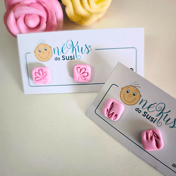 brincos PASTEL BLOOM