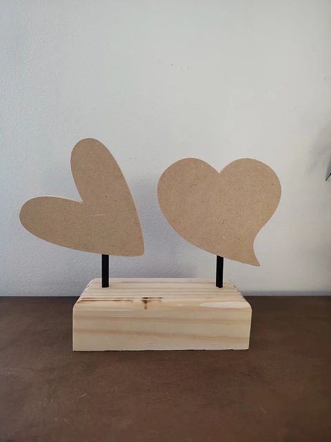 MINI PEDESTAL DOBLE CORAZON