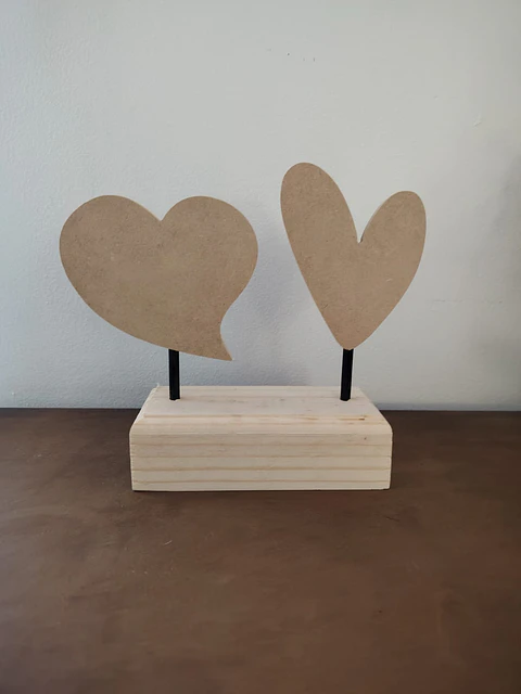 MINI PEDESTAL DOBLE CORAZON 2