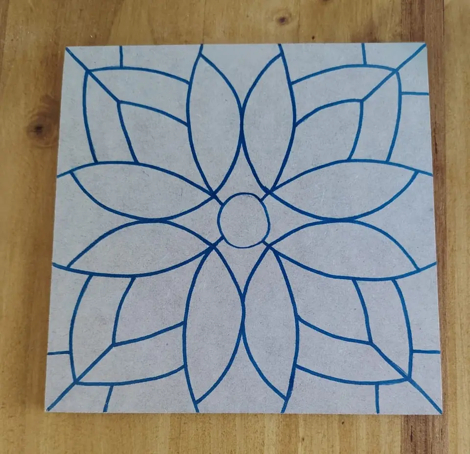 MOLDE CUADRADO MANDALA 2 1