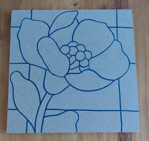 MOLDE CUADRADO FLOR 3