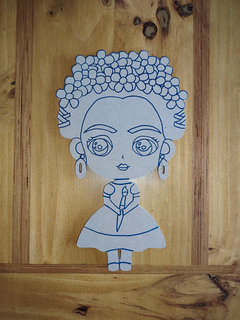 DIBUJO FRIDA DE KAHLO