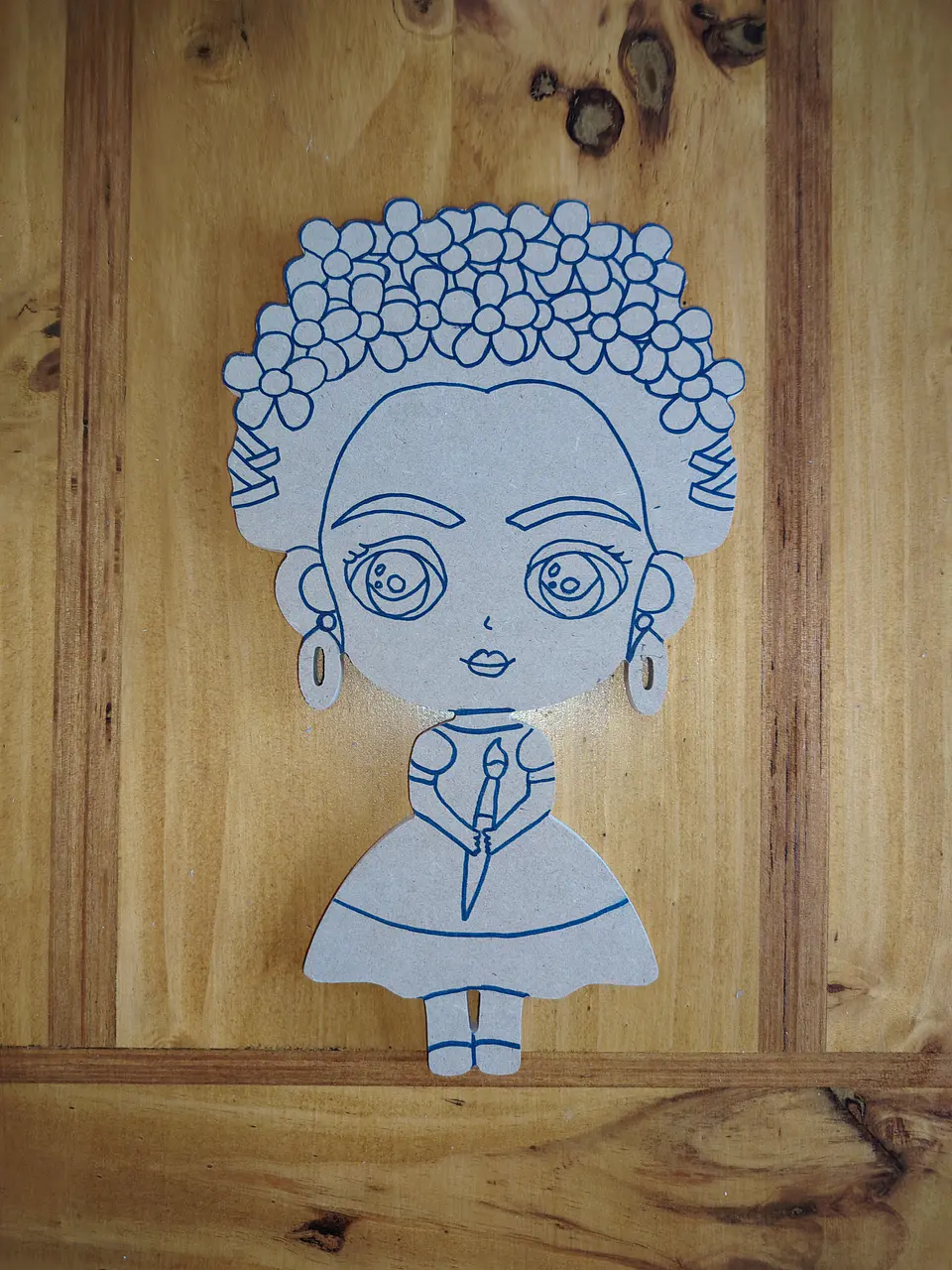 DIBUJO FRIDA DE KAHLO 1