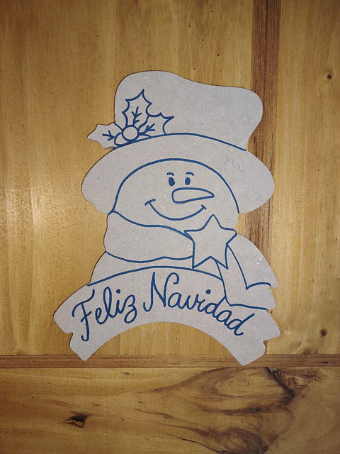 FELIZ NAVIDAD MONO DE NIEVE