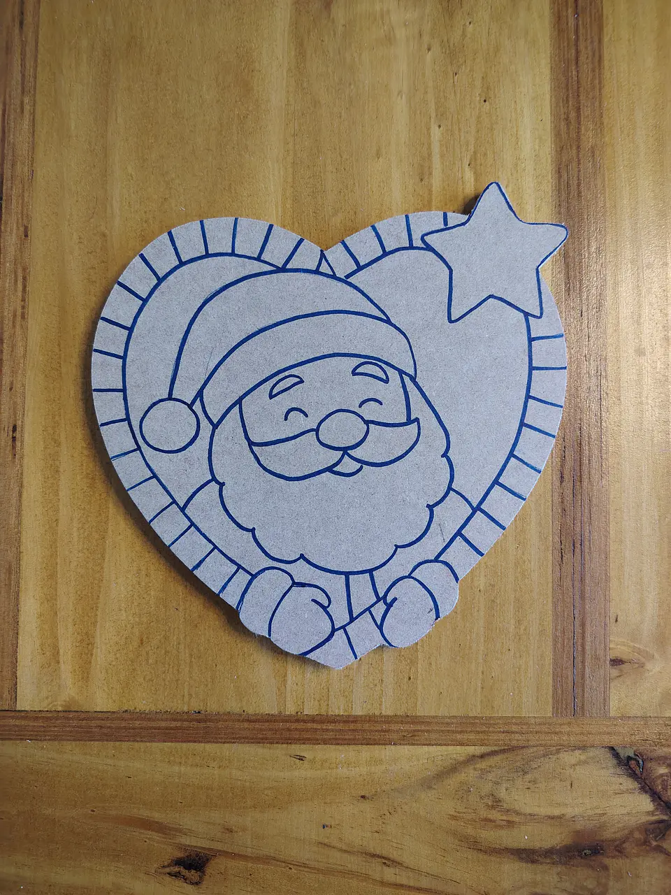SANTA EN MARCO DE CORAZON 1