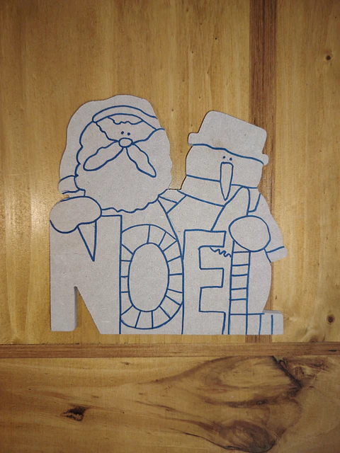 LETRAS NOEL CON SANTA