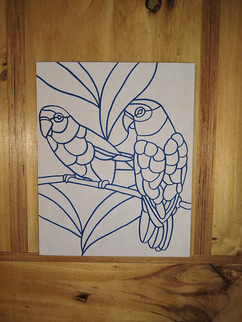 DIBUJO LOROS