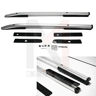 BARRA LATERALES DE ALUMINIO ORIGINAL MITSUBISHI L200 GRIS