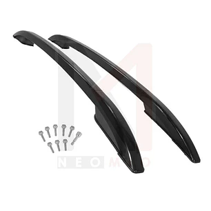 BARRA LATERALES DE ALUMINIO ORIGINAL NISSAN NP300/NAVARA D23 NEGRO