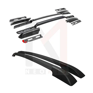 BARRA LATERALES DE ALUMINIO ORIGINAL CHEVROLET D-MAX 2017+ NEGRO