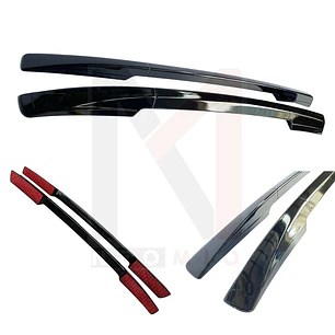 BARRA LATERAL DE PLASTICO C/CINTA 3M DECORATIVA UNIVERSAL NEGRO