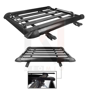 PARRILLA DE ALUMINIO UNIVERSAL C/ BARRA & GANCHO U NEGRO