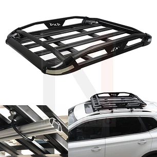 PARRILLA DE ALUMINIO UNIVERSAL 4X4 C/BARRA & GANCHO U 140X100CM