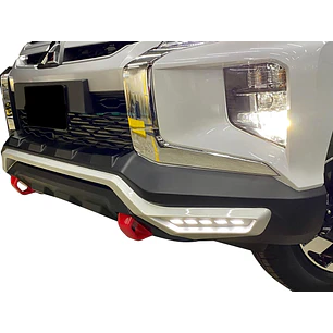 DEFENSA BUMPER DELANTERO PLASTICO ABS MITSUBISHI L200 2019-2023 BICOLOR