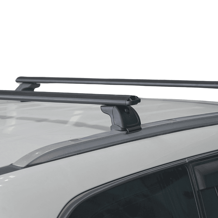 BARRA TRANSVERSAL UNIVERSAL PARA RIEL PEGADO AL TECHO PREMIUM NEGRO 2