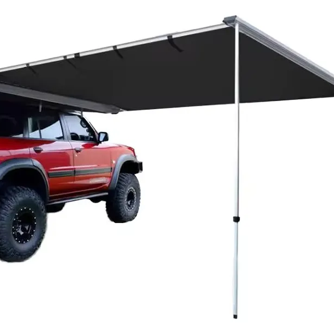 TOLDO LATERAL DE CAMPING IMPERMEABLE NEGRO 2