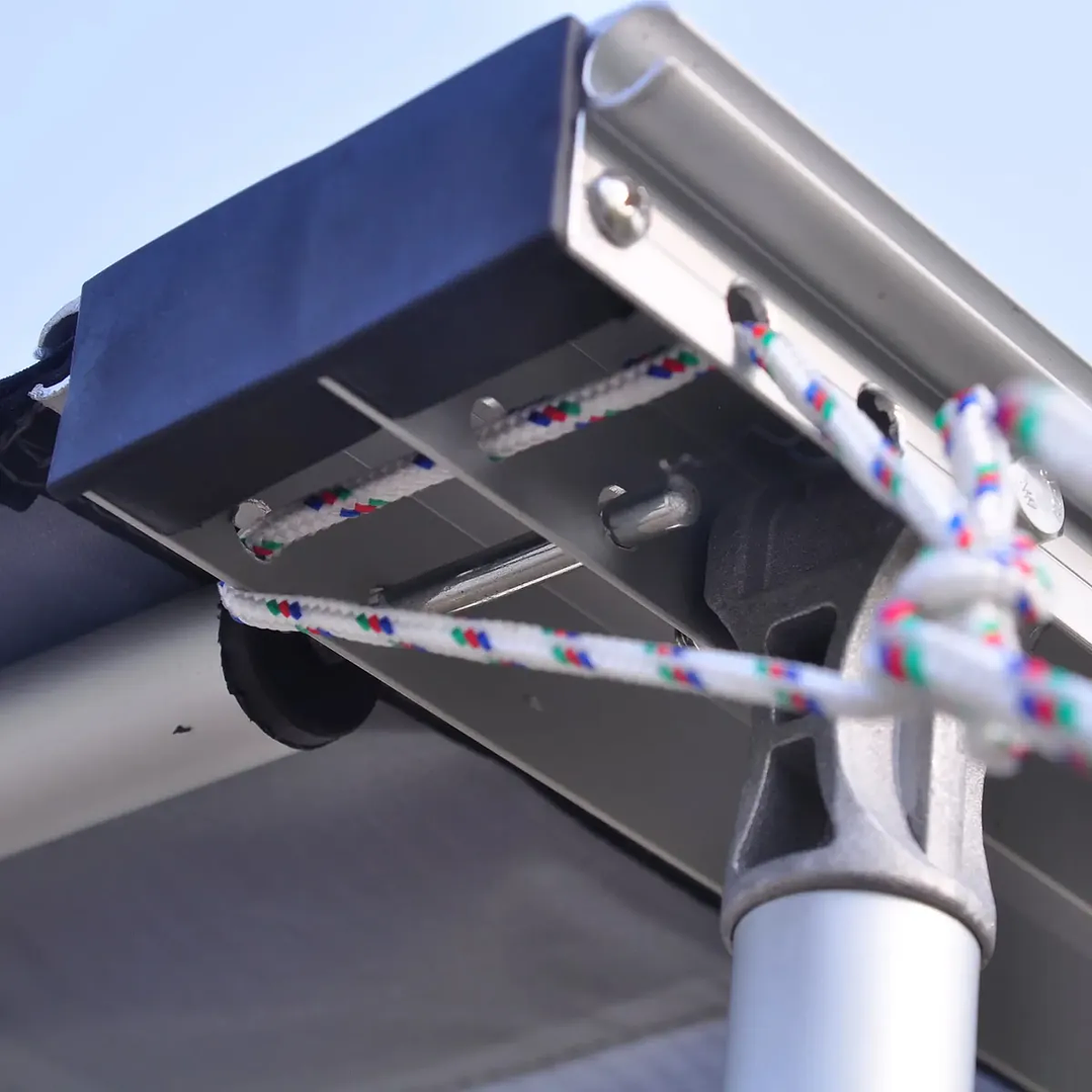 TOLDO LATERAL DE CAMPING IMPERMEABLE NEGRO 3