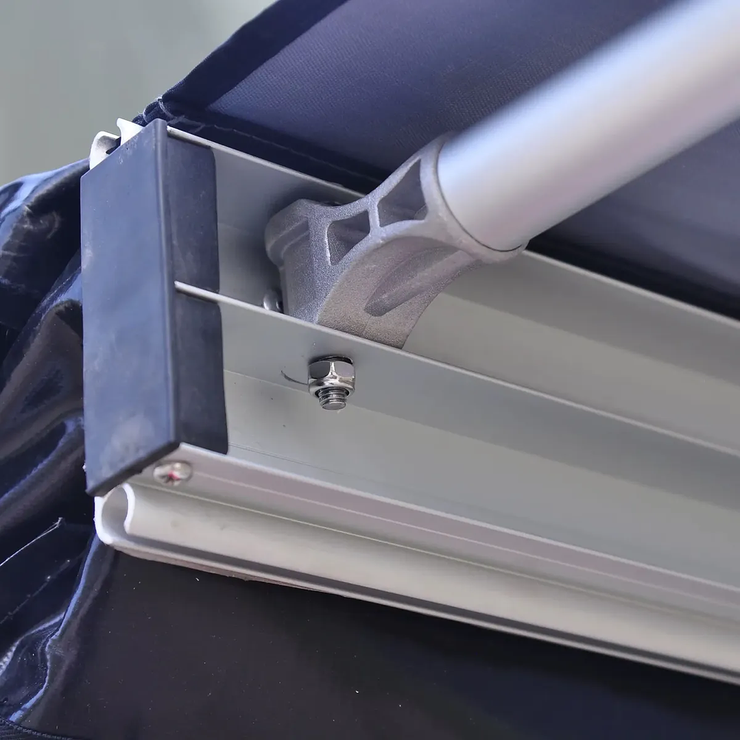 TOLDO LATERAL DE CAMPING IMPERMEABLE NEGRO 4