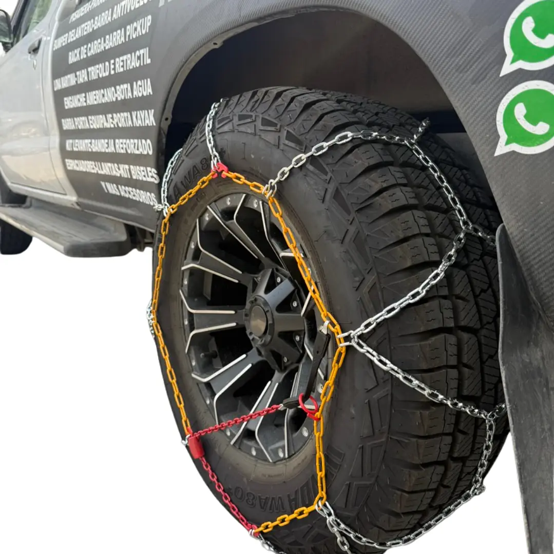 SET CADENA NIEVE ACERO KN100 16MM ARO 15 AL 22 7