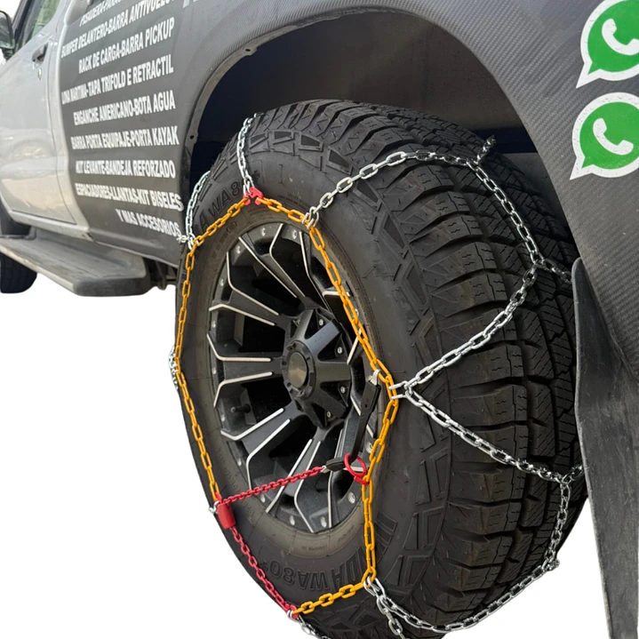 SET CADENA NIEVE ACERO KN100 16MM ARO 15 AL 22 7