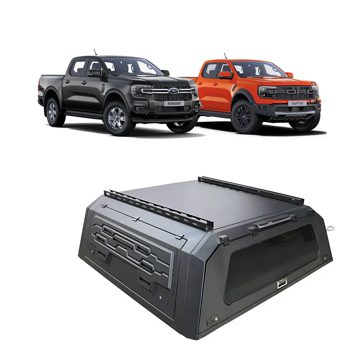 CUPULA WORK STEEL CANOPY FORD NEW RANGER 2023+ NEGRO 1