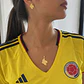 Set Mapa de Colombia Baño de Oro 18k - Miniatura 3