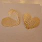 Aretes Grandes Corazón Baño en Oro - Miniatura 1