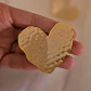Aretes Grandes Corazón Baño en Oro - Miniatura 3