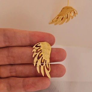 Aretes Hoja Dorada en Cascada