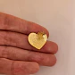 Aretes Corazón Texturizado Dorado - Miniatura 2