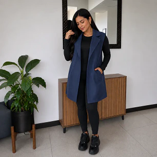 Chaleco Suede Elegante – Talla Única