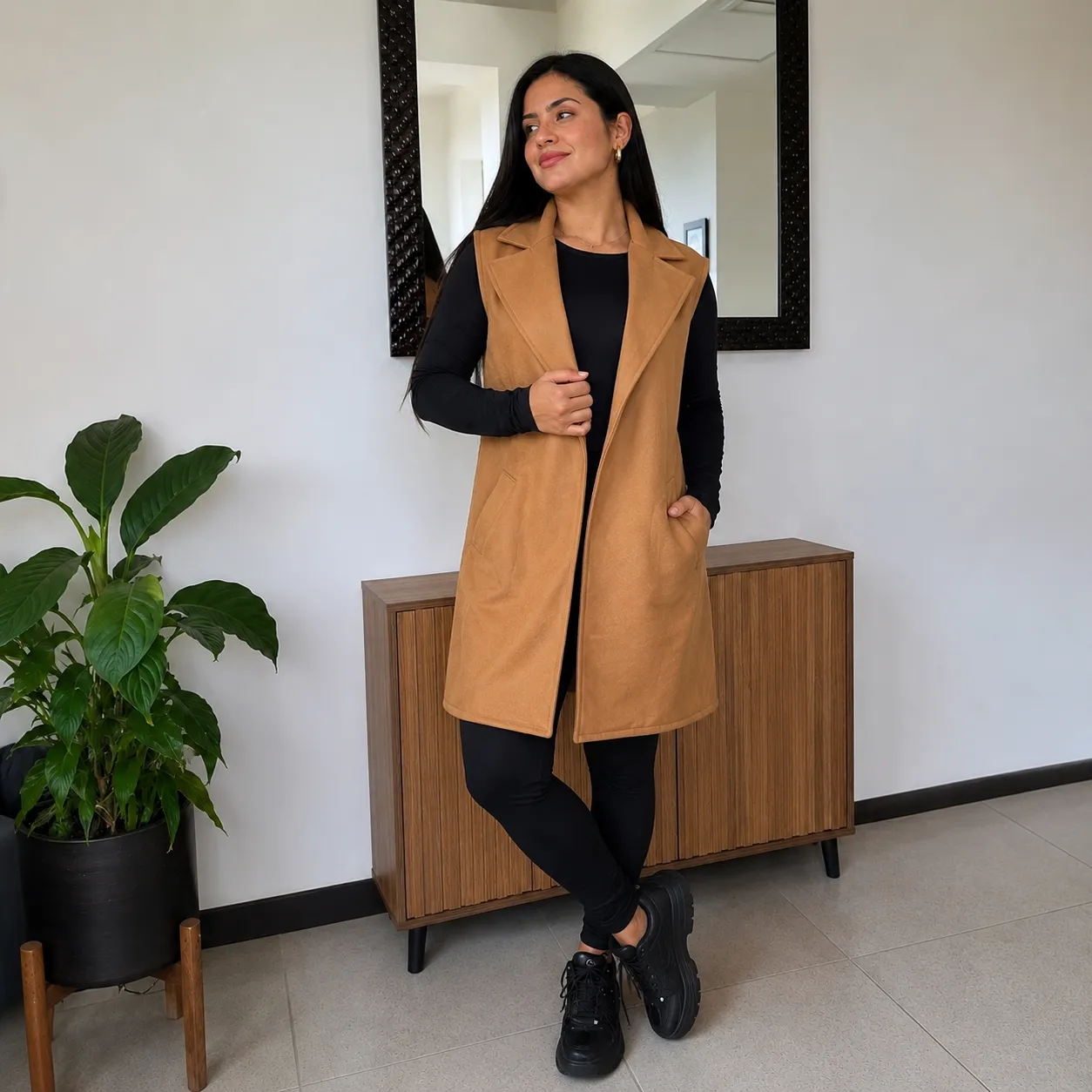 Chaleco Suede Elegante – Talla Única 4