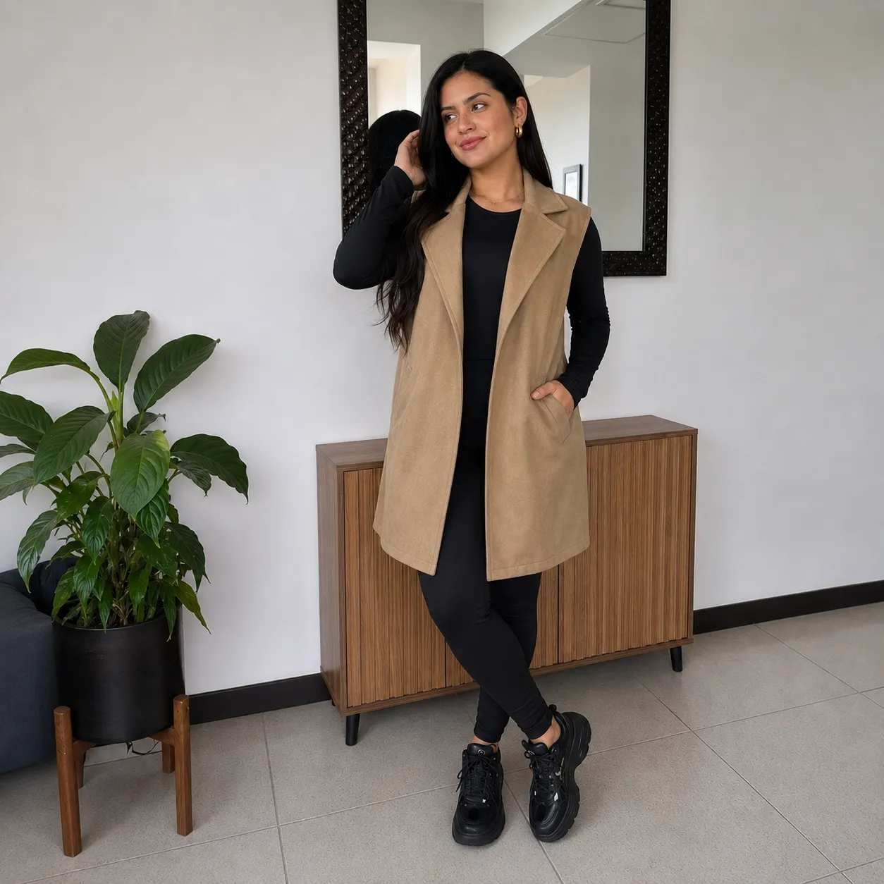 Chaleco Suede Elegante – Talla Única 7