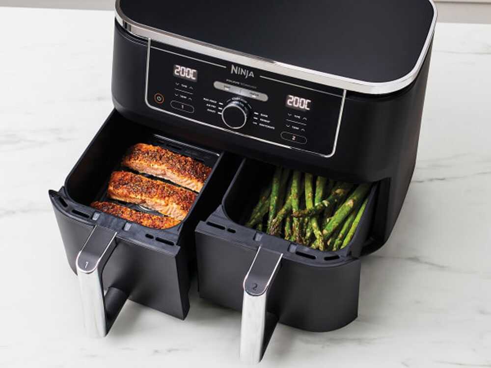 Ninja - Ninja AF400EU Double Air Fryer 9.5 L Freestanding 2470 W Hot Air Black 3