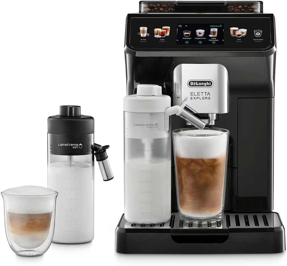 De'Longhi - De'Longhi ECAM450.55.G Eletta Explore Automatic Coffee Machine 1.8 L Black 1