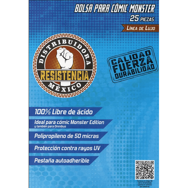 Bolsa Para Mangas/Comic Monster (25 Unidades) 
