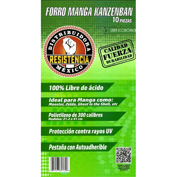 Forro Para Mangas kanzenban (10 Unidades)  