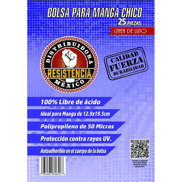 Bolsa Para Manga Chicos Lujo (25 Unidades)   