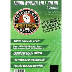 Forro Para Mangas FullColor (10 Unidades) 