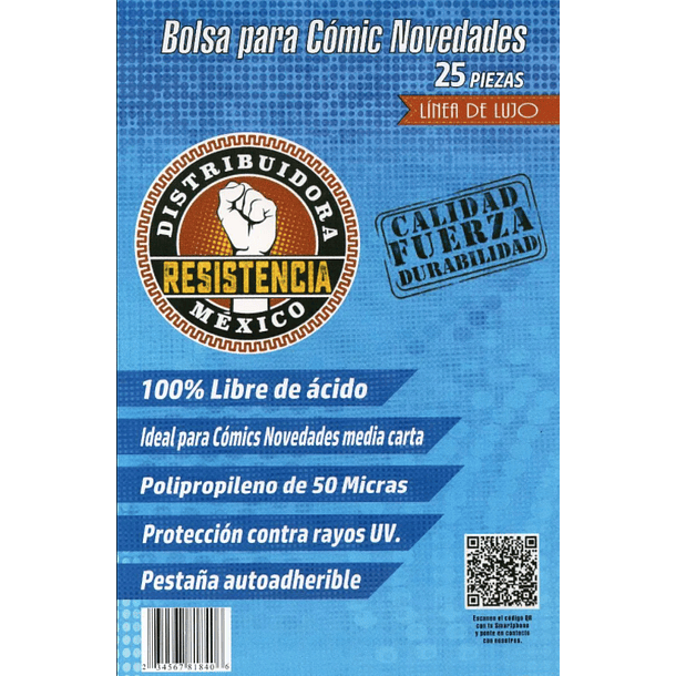 Bolsa Para Comic/Mangas Novedades (25 Unidades)  