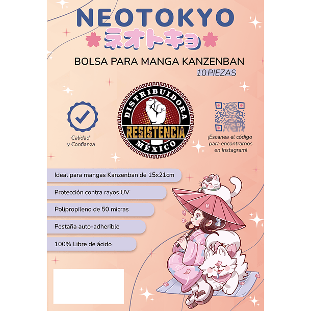 Bolsa Para Manga Kanzenban Lujo ( 10 Unidades)  