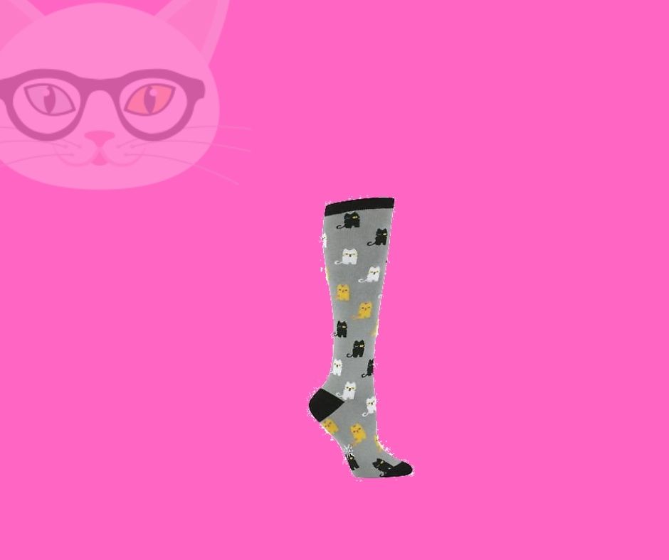 Calcetines divertidos de gato